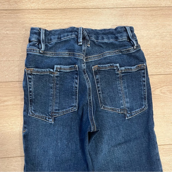 Good American Good Legs Flare Jean Raw Hem Indigo329 Size 0/25 - Picture 2 of 7